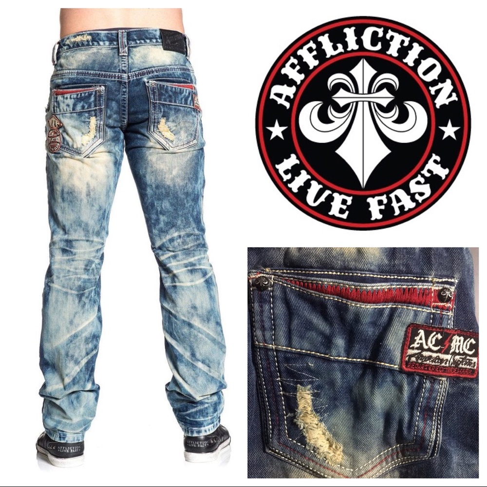 Men’s Affliction ACE FALLEN TREVORTON BLEACH